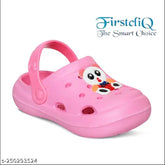 Pink EVA Panda Crocs Firstcliq Sandals for Kids - Lightweight, breathable, and adjustable